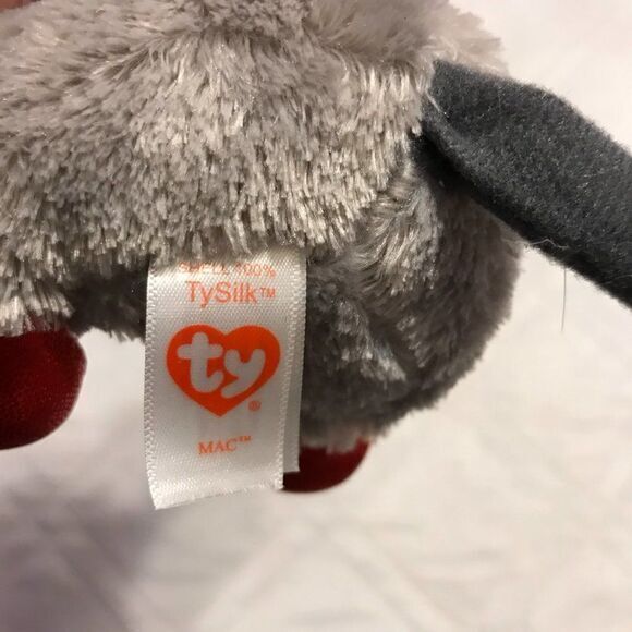 2016 Ty Beanie Boos Mac the Christmas Mouse - Picture 3 of 4